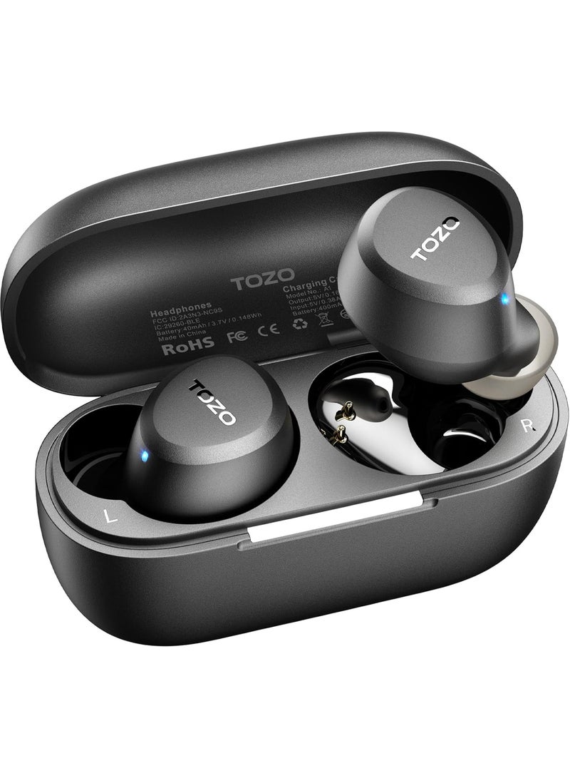 TOZO A1 Wireless Bluetooth Earphones, Lightweight Bluetooth 5.3 Earphones, IPX5 Wireless Bluetooth Headset with High Fidelity Sound, Charging Case, Touch Control - Image 1
